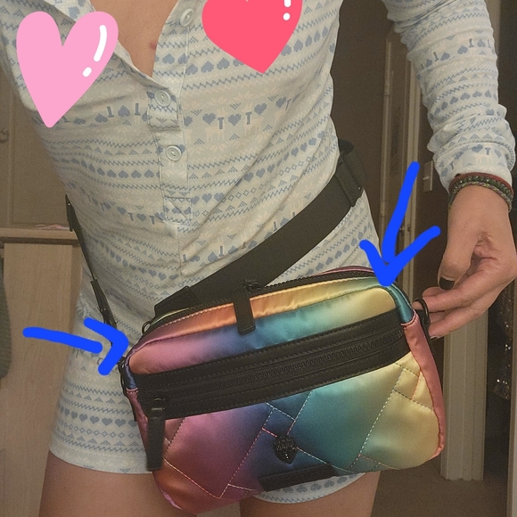 Multicolor Quilted Women's Bag - Picture 5 of 6